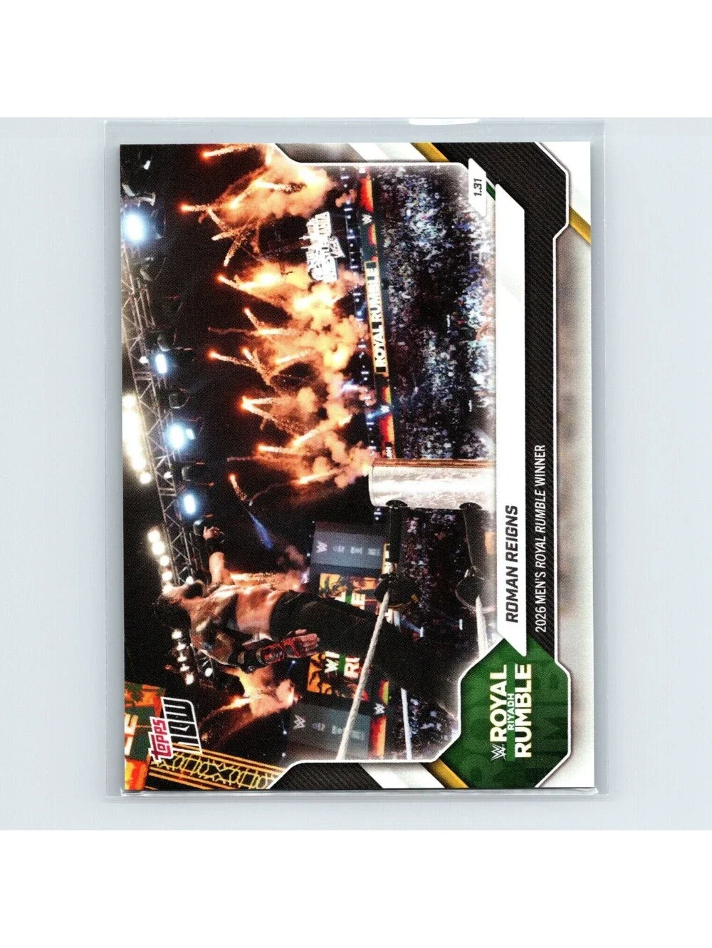 2026 Topps NOW WWE Roman Reigns #12 Wins Royal Rumble